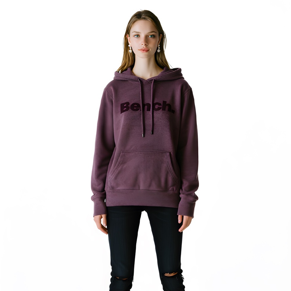 Women's Bench Purple Pull Over Kangaroo Hoodie